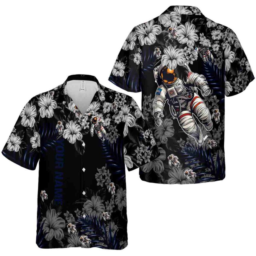 Customized Nasa Hibiscus Pattern Hawaiian Shirt Premium grade