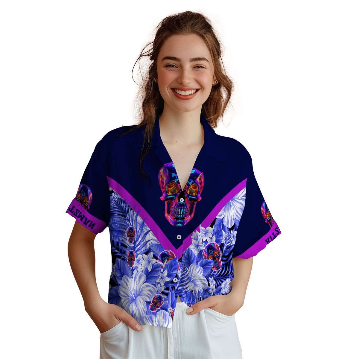 Customized Neon Bold Floral Number Hawaiian Shirt Top rated Customized Neon Bold Floral Number Hawaiian Shirt Top rated