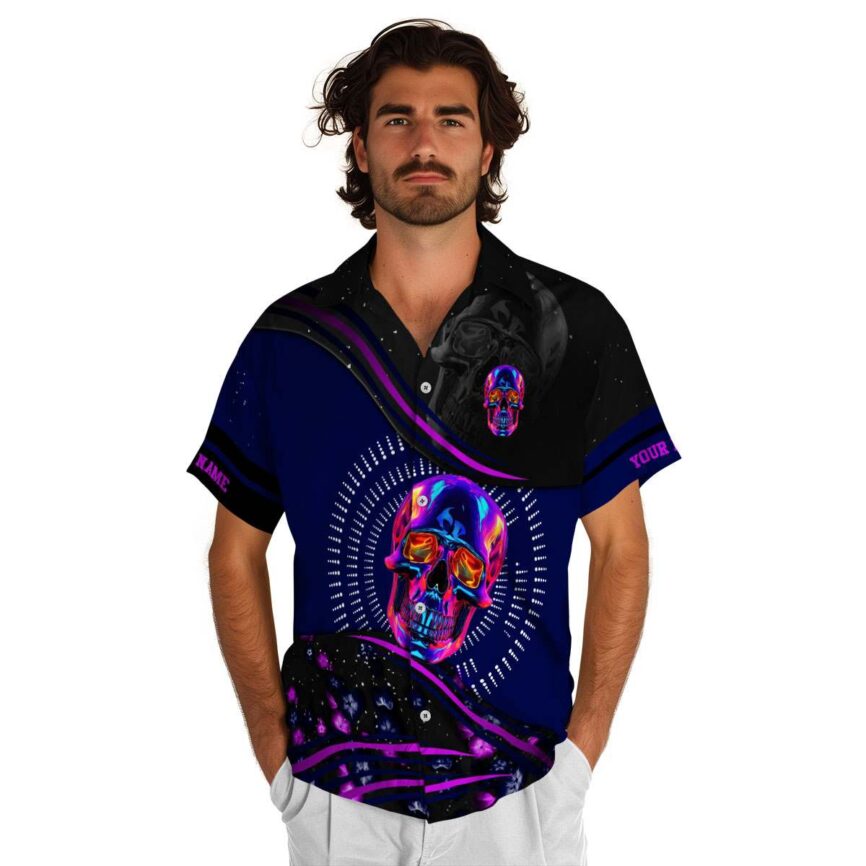 Customized Neon Dynamic Swirl Hawaiian Shirt New Arrival