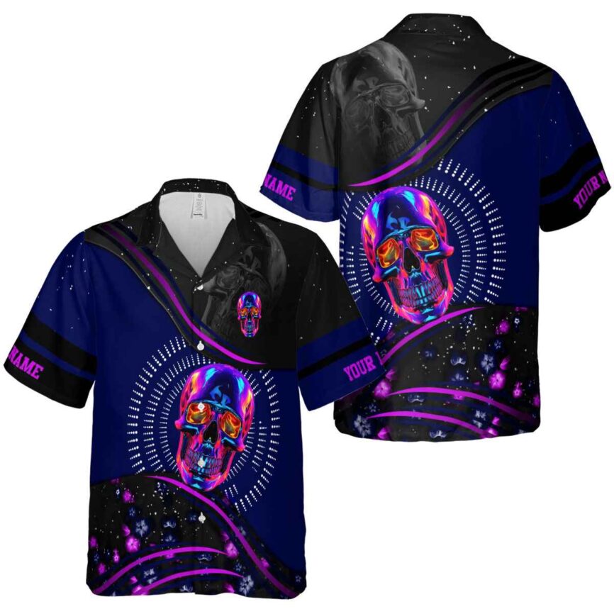 Customized Neon Dynamic Swirl Hawaiian Shirt Premium grade