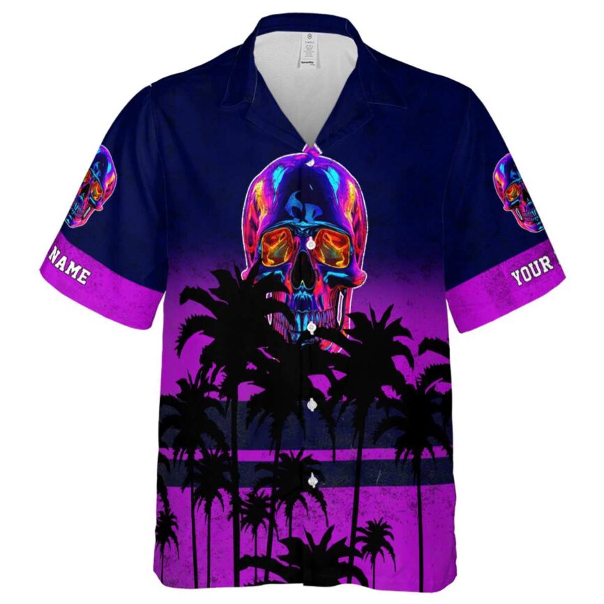 Customized Neon Sunset Gradient Hawaiian Shirt Fashion forward