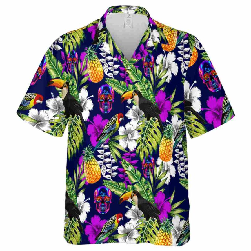 Customized Neon Toucan Bird Hawaiian Shirt Fashion forward