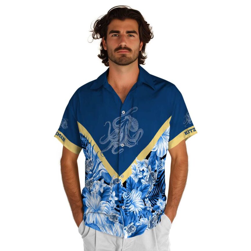 Customized Octopus Bold Floral Number Hawaiian Shirt New Arrival