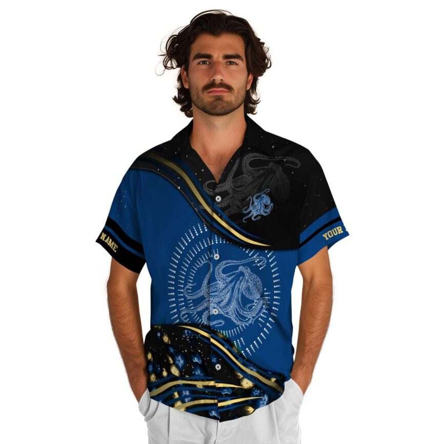 Customized Octopus Dynamic Swirl Hawaiian Shirt New Arrival