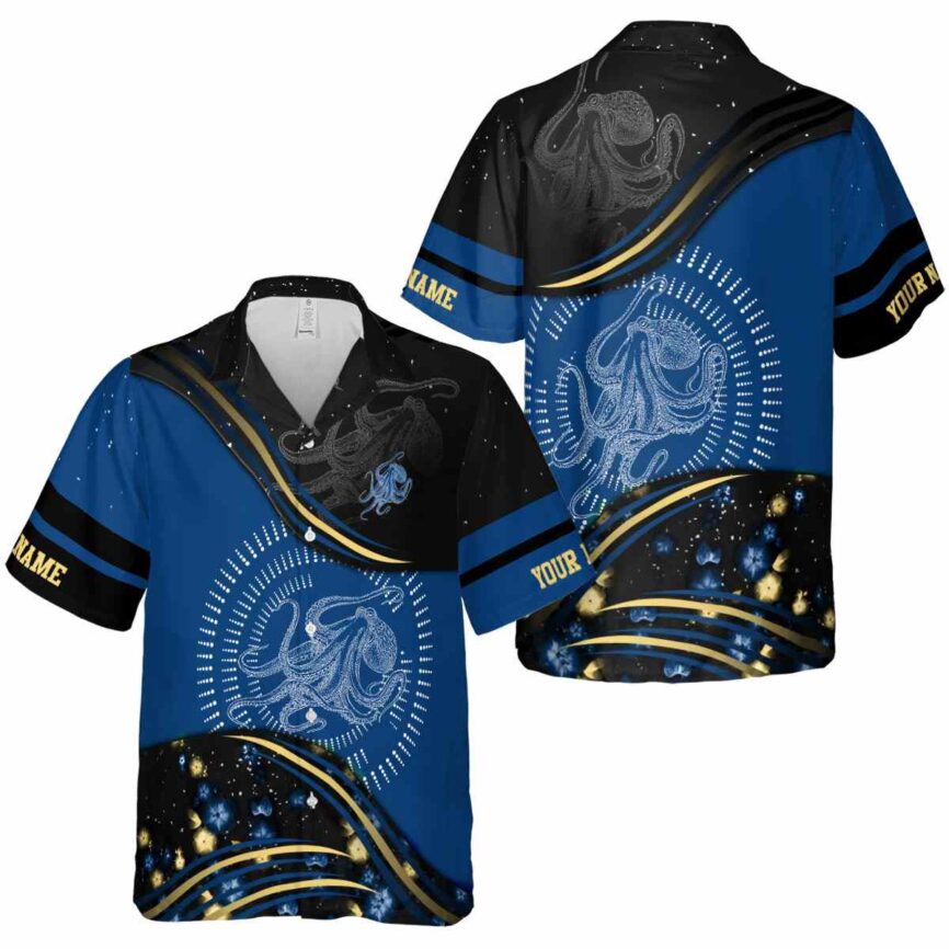 Customized Octopus Dynamic Swirl Hawaiian Shirt Premium grade
