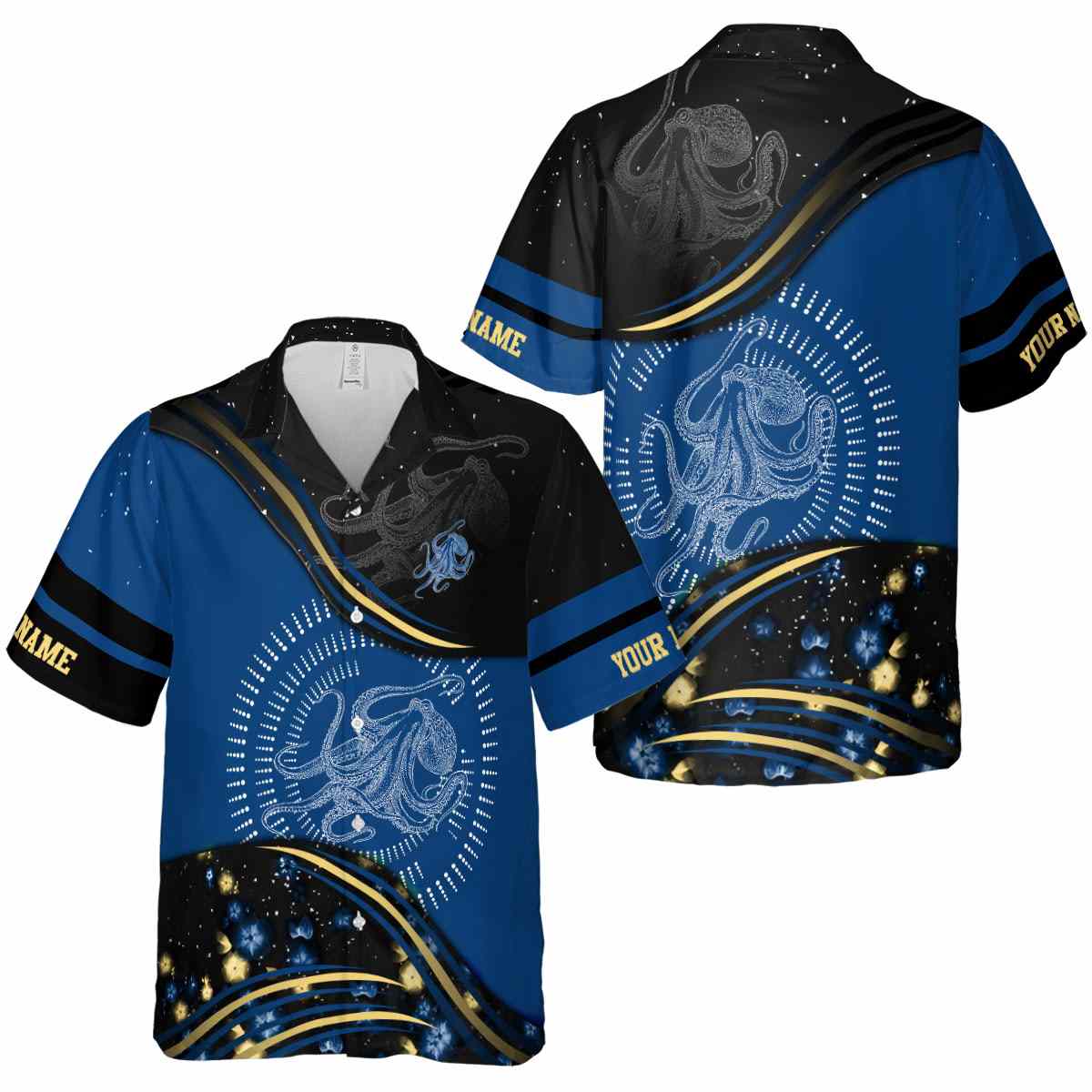 Customized Octopus Dynamic Swirl Hawaiian Shirt Premium grade Customized Octopus Dynamic Swirl Hawaiian Shirt Premium grade