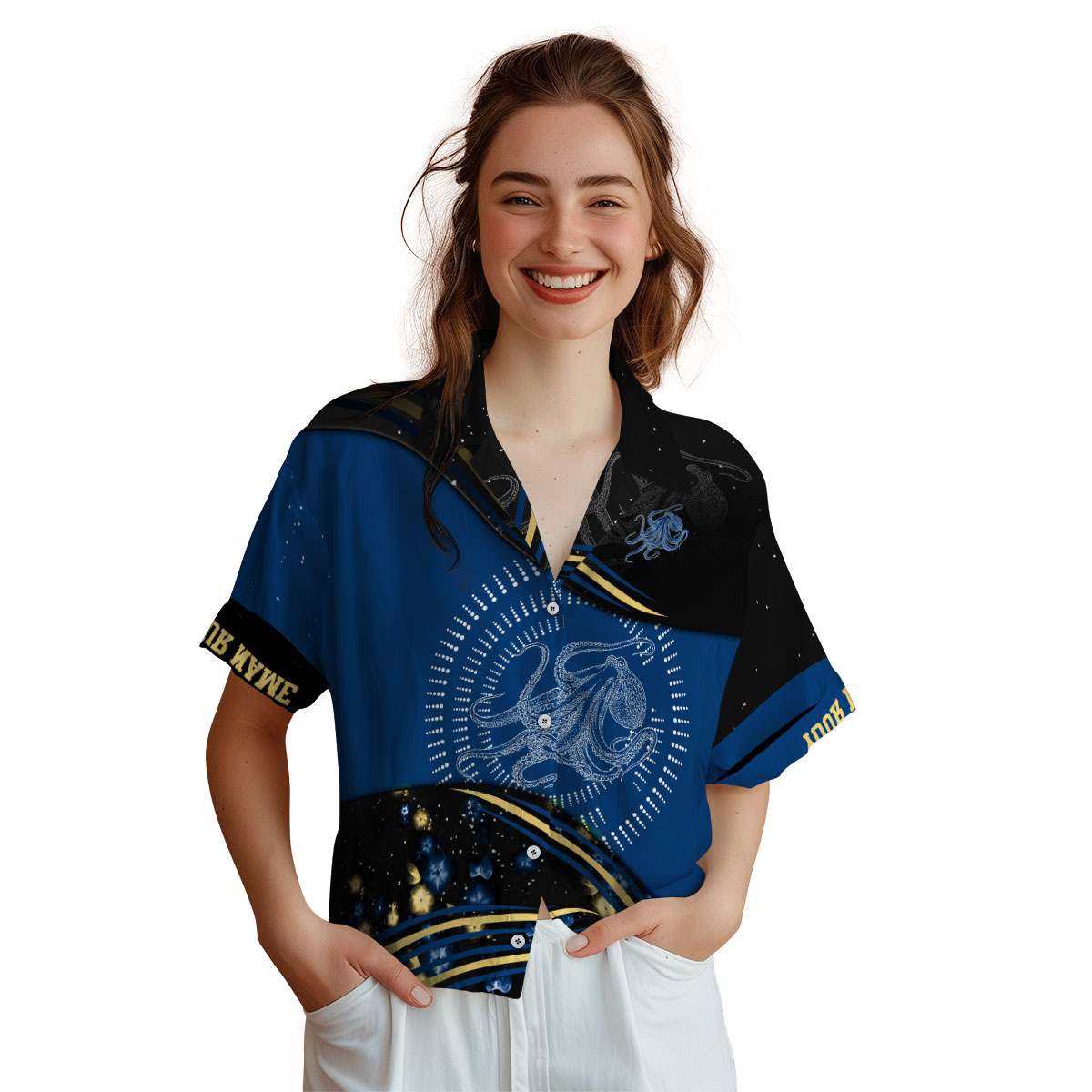 Customized Octopus Dynamic Swirl Hawaiian Shirt Top rated Customized Octopus Dynamic Swirl Hawaiian Shirt Top rated