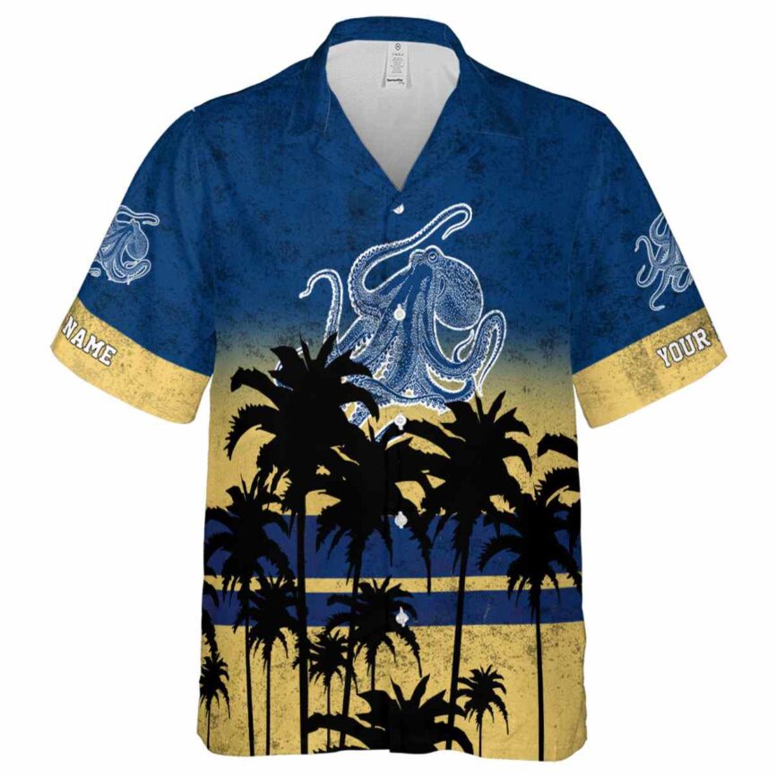 Customized Octopus Sunset Gradient Hawaiian Shirt Fashion forward
