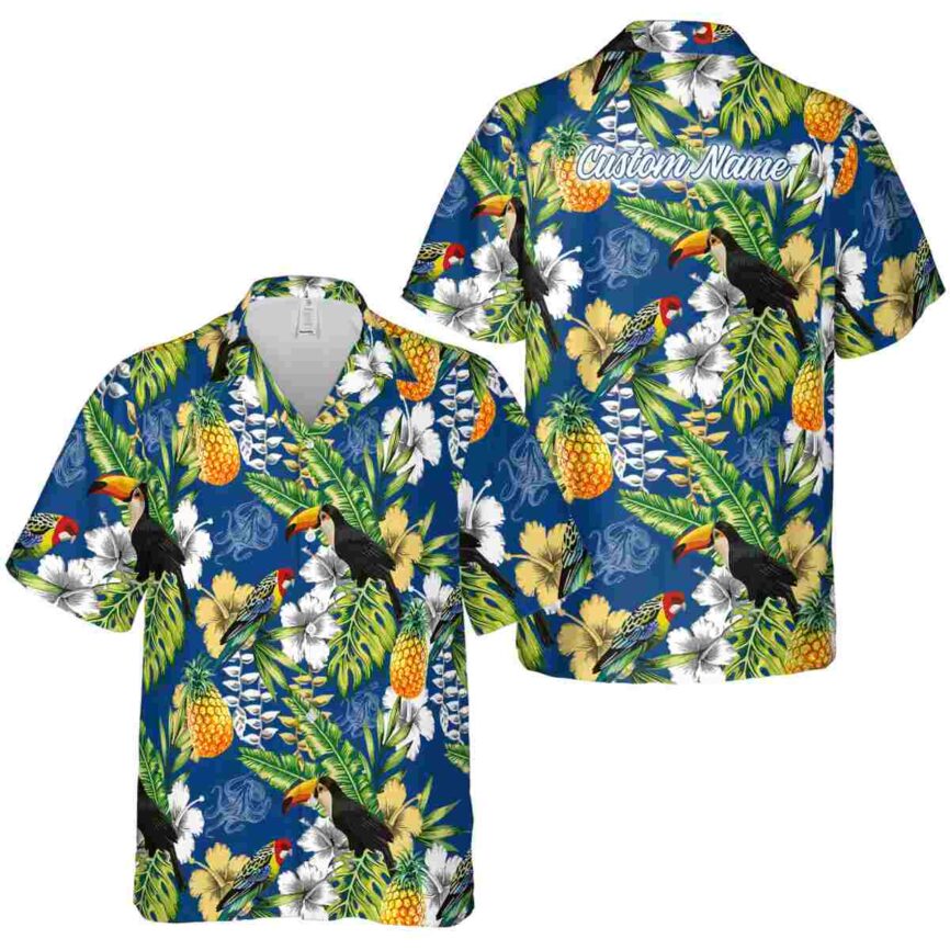 Customized Octopus Toucan Bird Hawaiian Shirt Premium grade