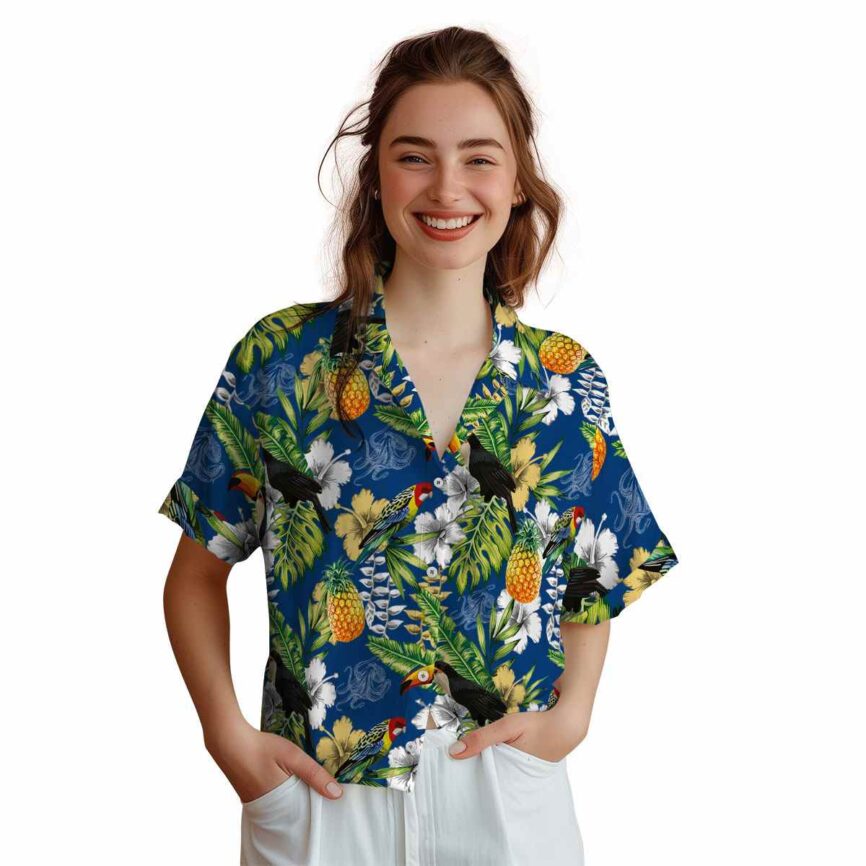 Customized Octopus Toucan Bird Hawaiian Shirt Top rated