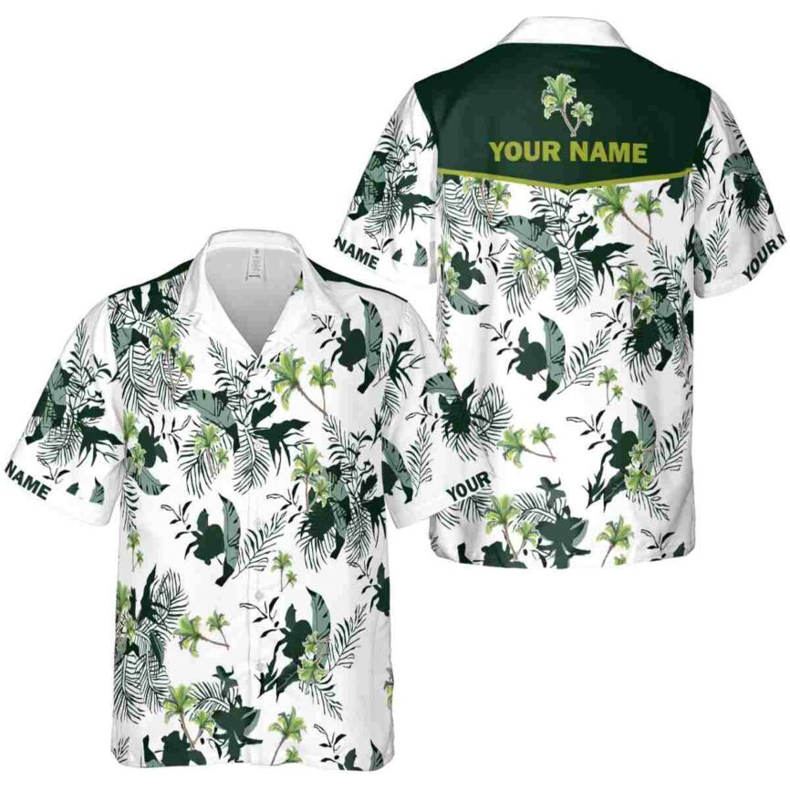 Customized Palm Tree Leafy Accents Hawaiian Shirt Premium grade