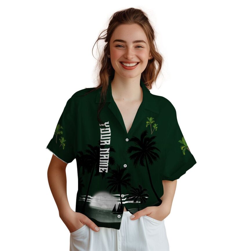 Customized Palm Tree Ocean Sunset Hawaiian Shirt Top rated