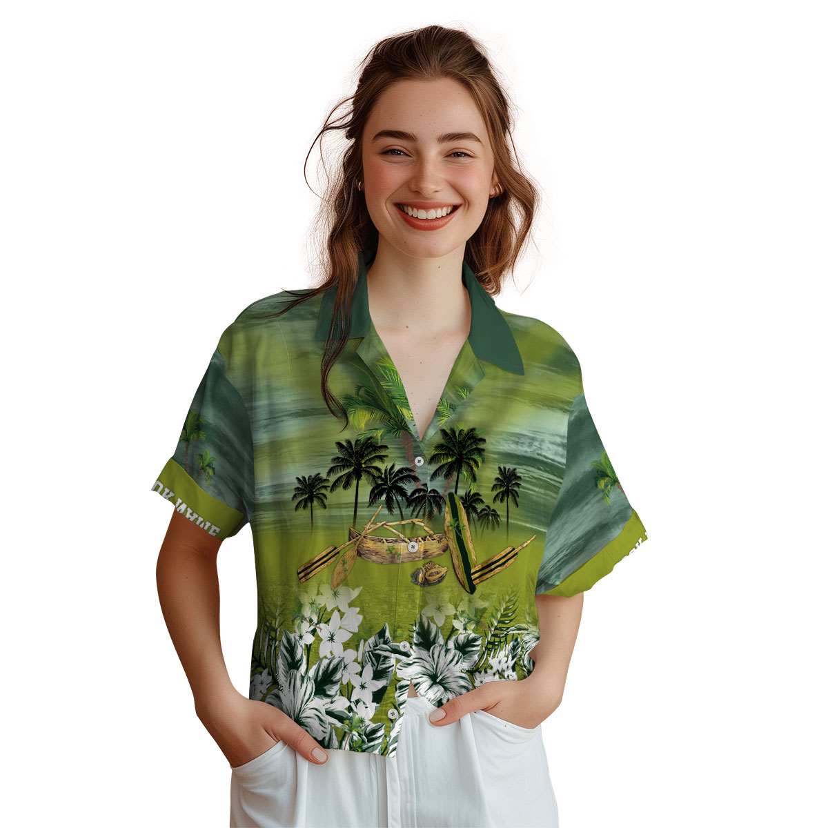 Customized Palm Tree Sunset Beach Canoe Hawaiian Shirt Top rated Customized Palm Tree Sunset Beach Canoe Hawaiian Shirt Top rated