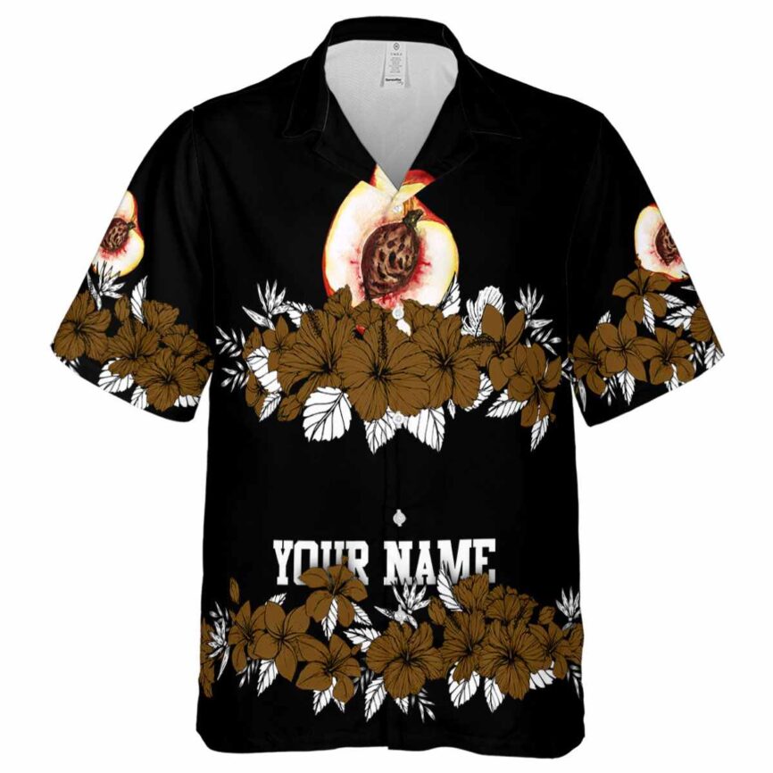 Customized Peach Hibiscus Band Hawaiian Shirt Fashion forward