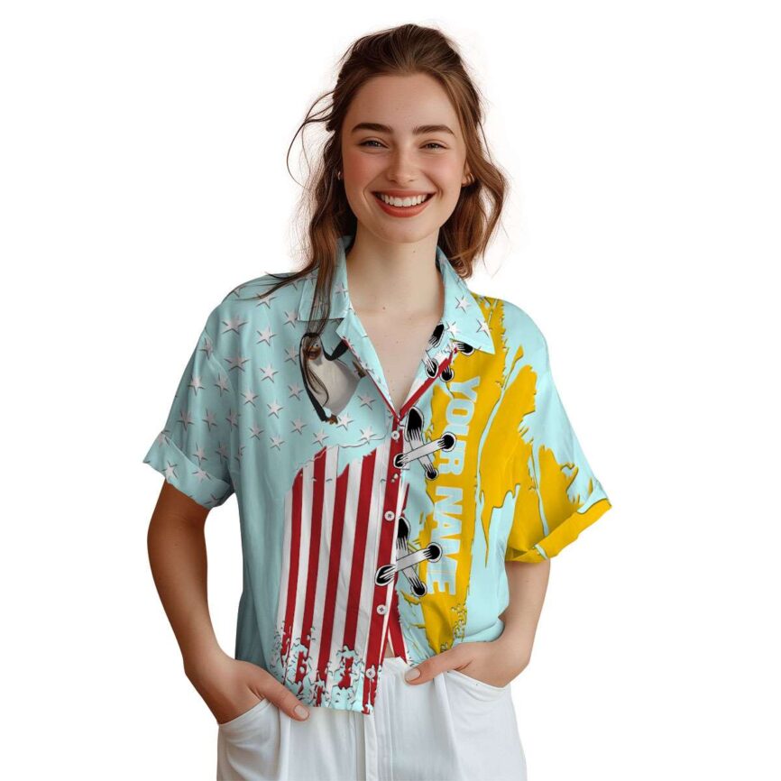 Customized Penguin Flag Stitches Hawaiian Shirt Top rated
