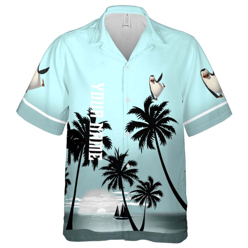 Customized Penguin Ocean Sunset Hawaiian Shirt Fashion forward
