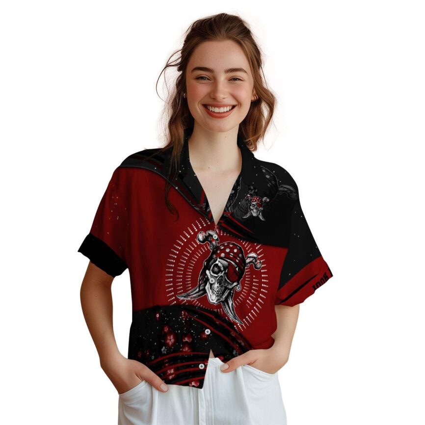 Customized Pirate Dynamic Swirl Hawaiian Shirt Top rated