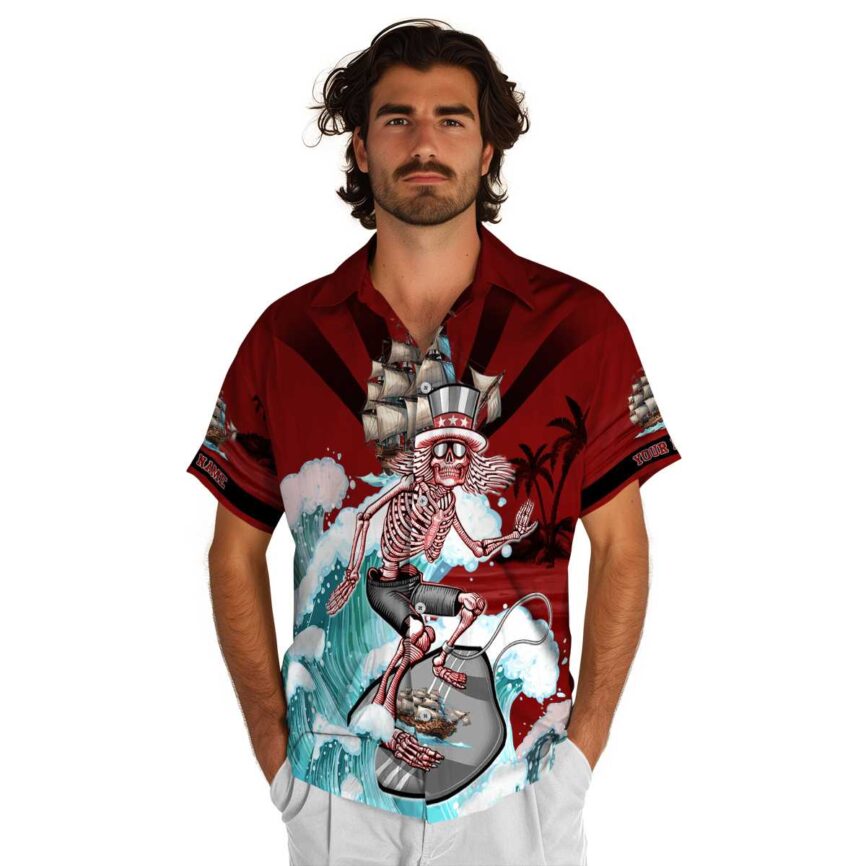 Customized Pirate Grateful Dead Motif Hawaiian Shirt New Arrival