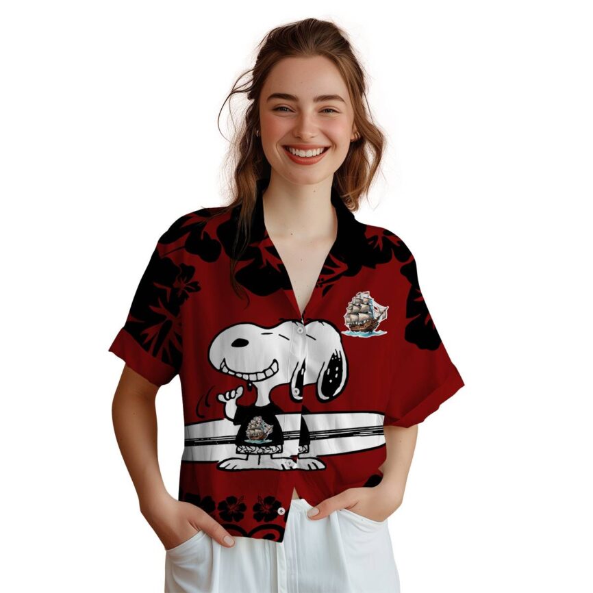 Customized Pirate Surfing Snoopy Hawaiian Shirt Top rated
