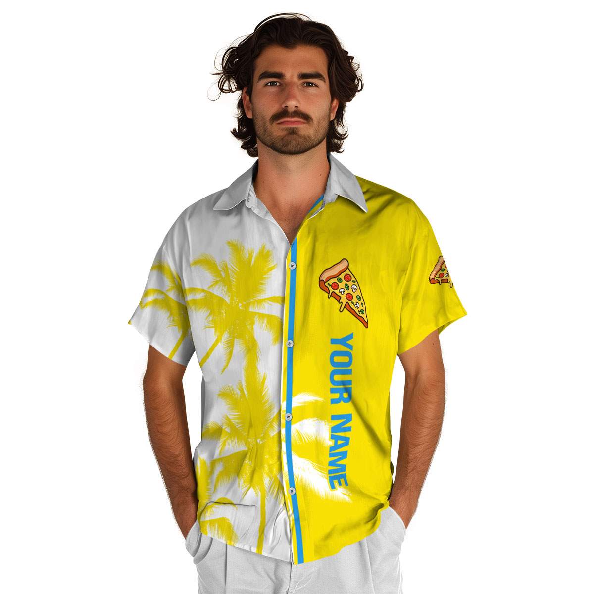 Customized Pizza Beach Vibes Hawaiian Shirt High quality Customized Pizza Beach Vibes Hawaiian Shirt High quality