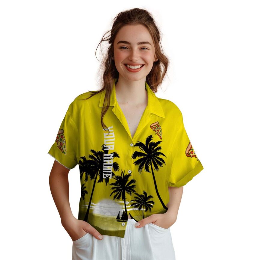 Customized Pizza Ocean Sunset Hawaiian Shirt Top rated