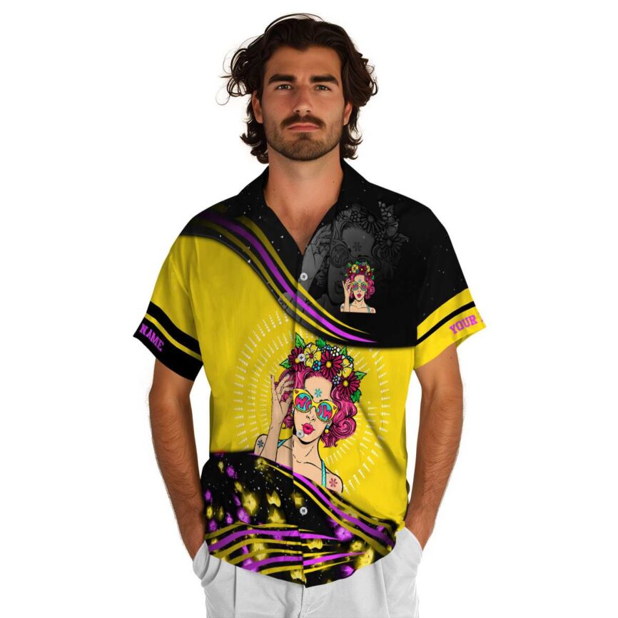 Customized Pop Dynamic Swirl Hawaiian Shirt New Arrival