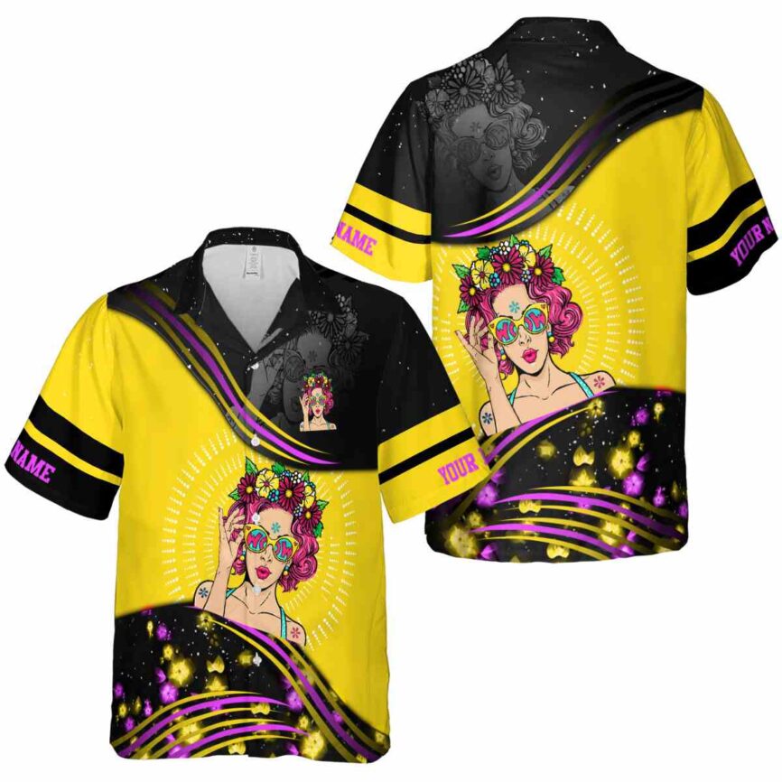 Customized Pop Dynamic Swirl Hawaiian Shirt Premium grade