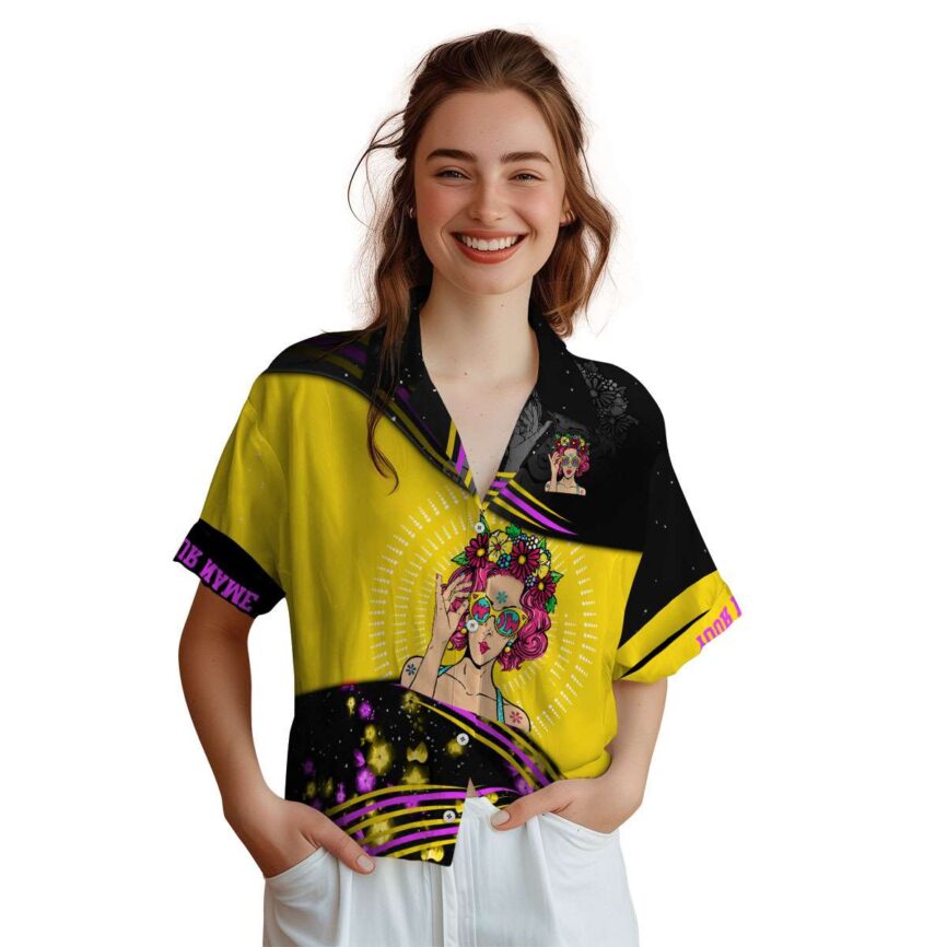 Customized Pop Dynamic Swirl Hawaiian Shirt Top rated