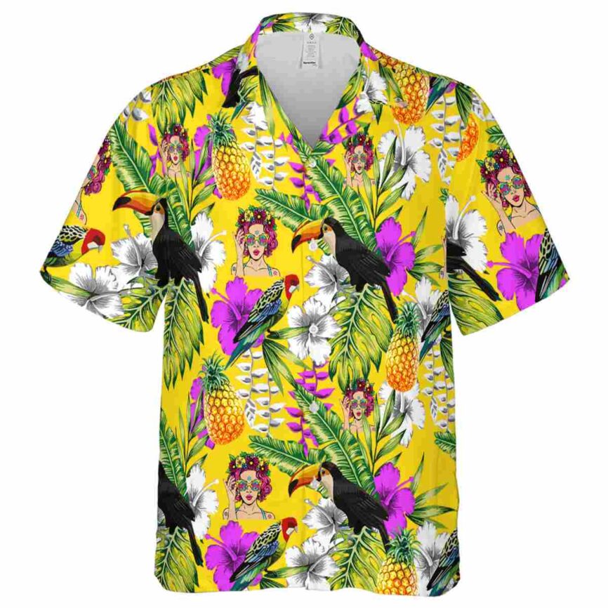Customized Pop Toucan Bird Hawaiian Shirt Fashion forward