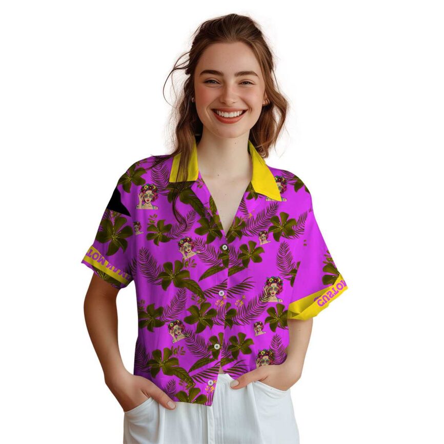 Customized Pop Tropical Flower Hawaiian Shirt Top rated