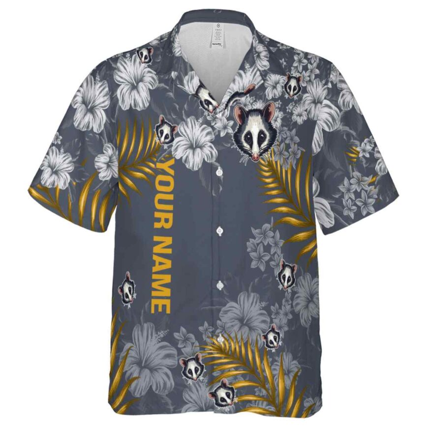 Customized Possum Hibiscus Pattern Hawaiian Shirt Fashion forward