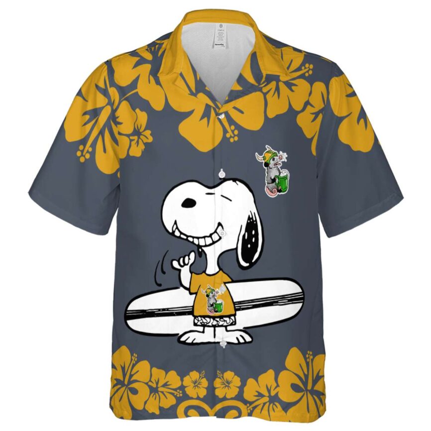Customized Possum Surfing Snoopy Hawaiian Shirt Fashion forward