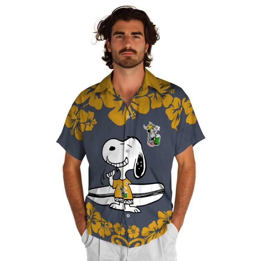 Customized Possum Surfing Snoopy Hawaiian Shirt New Arrival