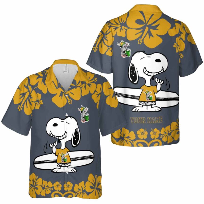 Customized Possum Surfing Snoopy Hawaiian Shirt Premium grade
