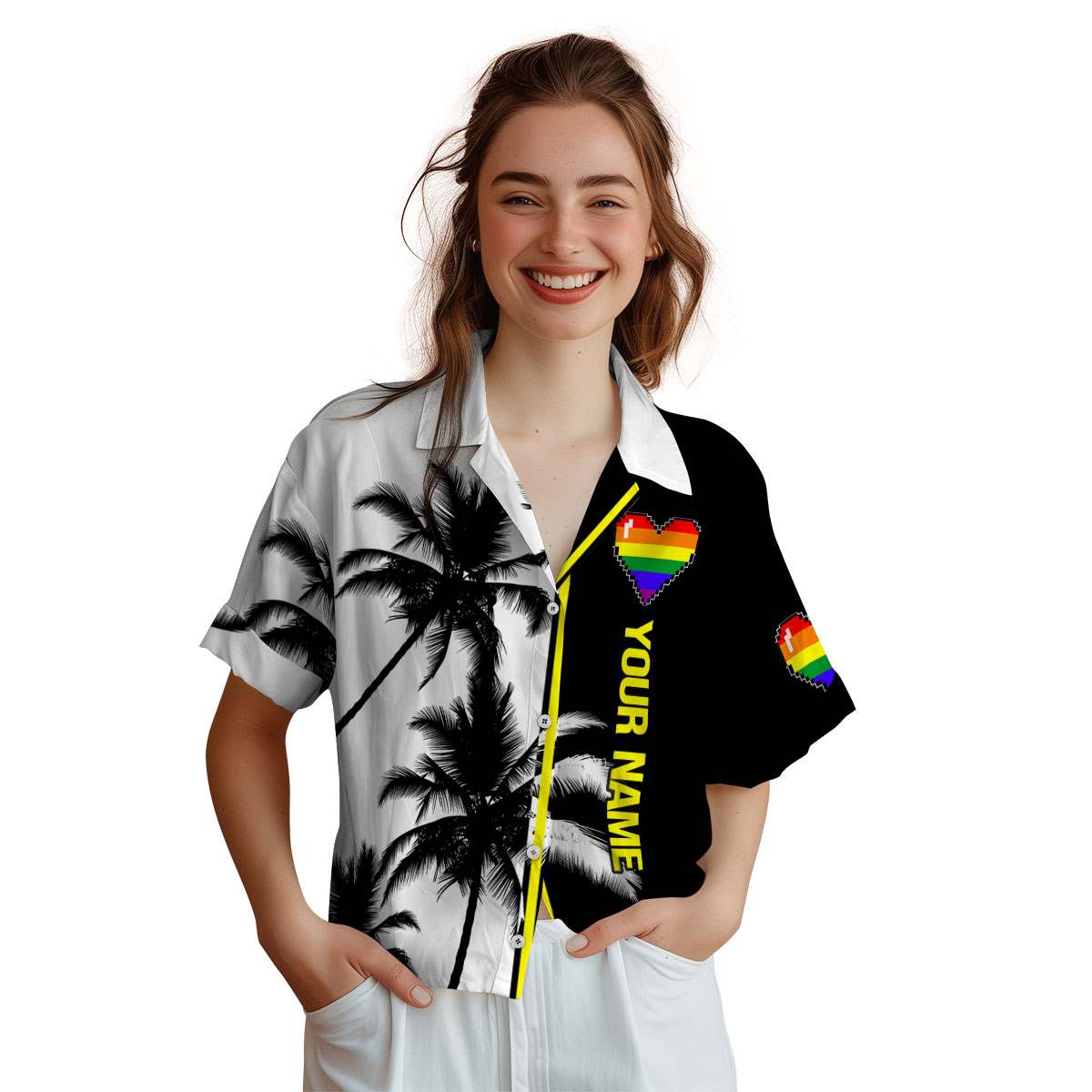 Customized Pride Beach Vibes Hawaiian Shirt Trendy Customized Pride Beach Vibes Hawaiian Shirt Trendy