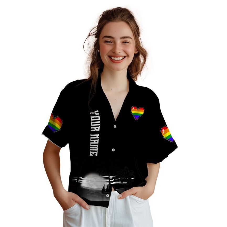 Customized Pride Ocean Sunset Hawaiian Shirt Top rated
