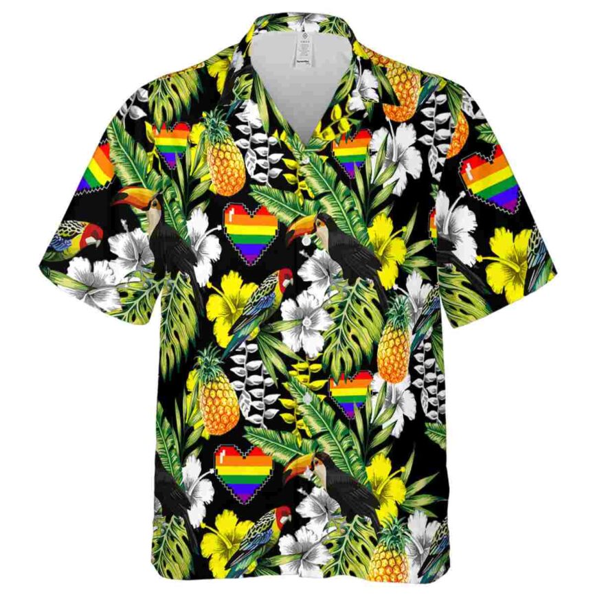 Customized Pride Toucan Bird Hawaiian Shirt Fashion forward