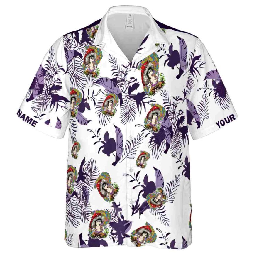 Customized Psychedelic Leafy Accents Hawaiian Shirt Fashion forward