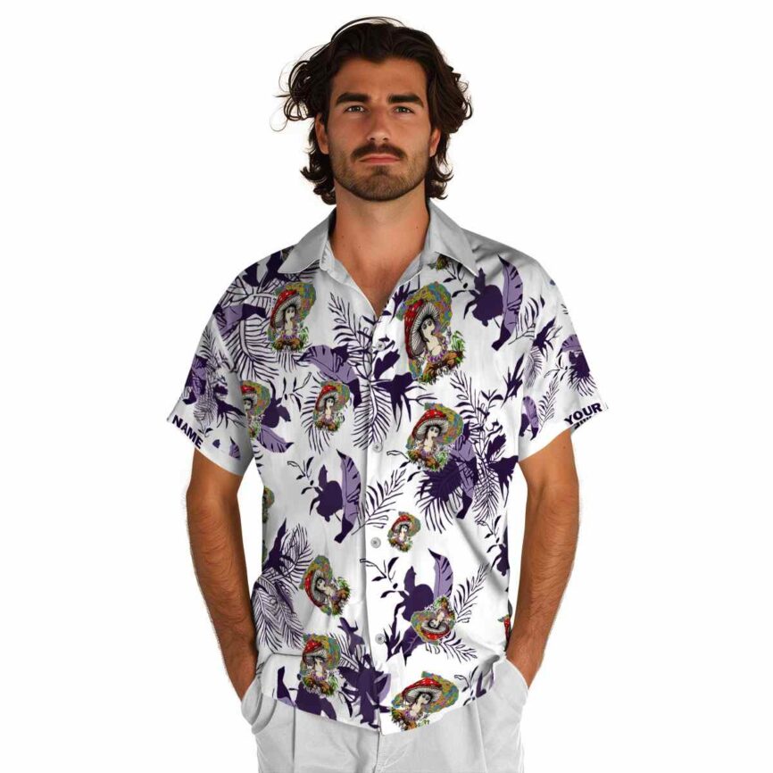 Customized Psychedelic Leafy Accents Hawaiian Shirt New Arrival