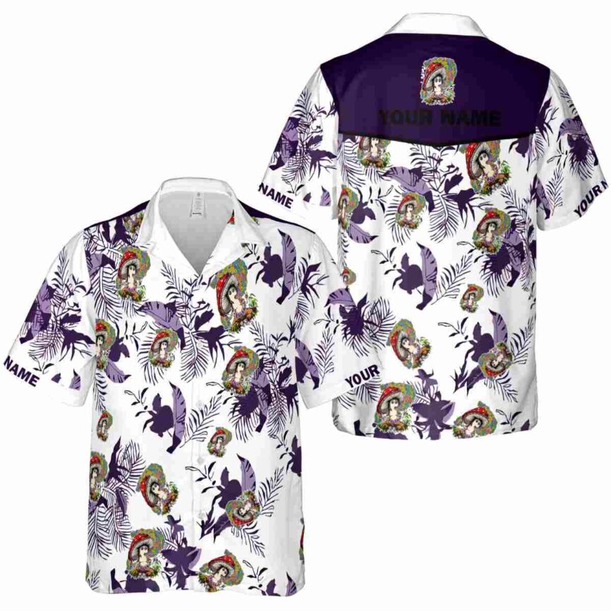 Customized Psychedelic Leafy Accents Hawaiian Shirt Premium grade