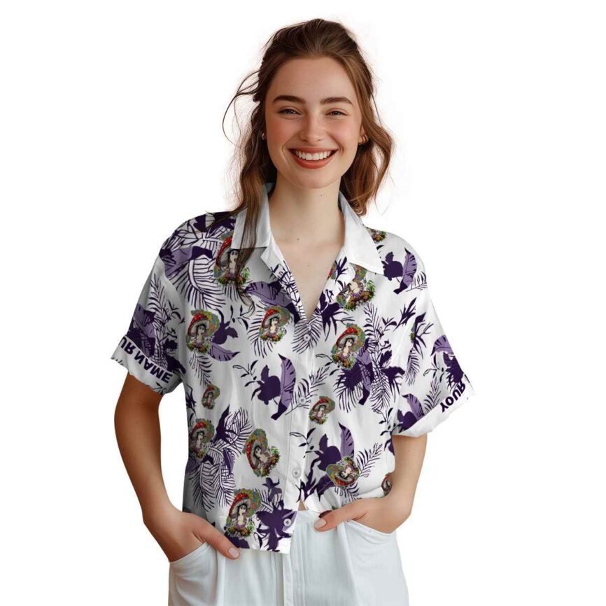 Customized Psychedelic Leafy Accents Hawaiian Shirt Top rated