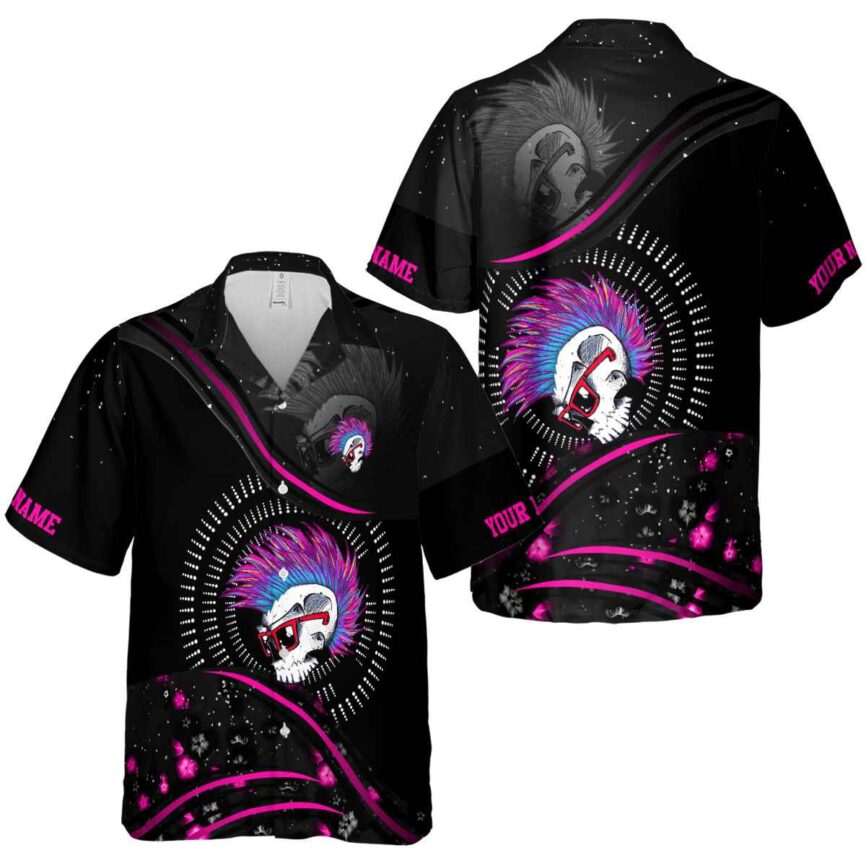 Customized Punk Dynamic Swirl Hawaiian Shirt Premium grade
