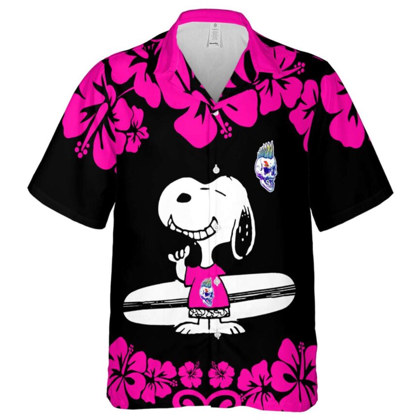 Customized Punk Surfing Snoopy Hawaiian Shirt Fashion forward