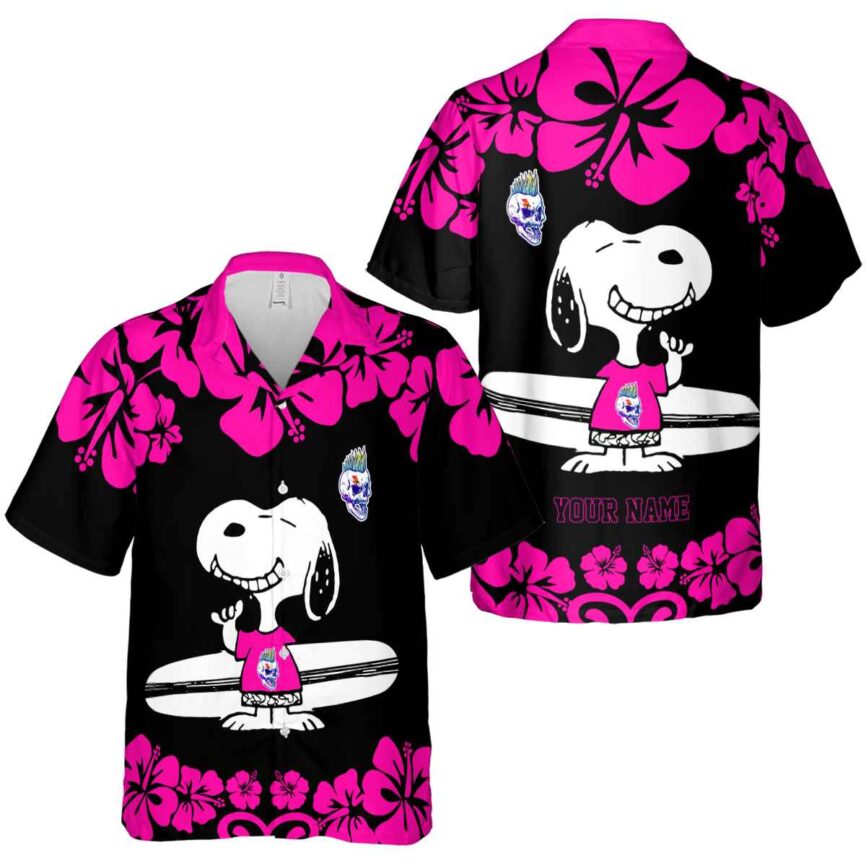 Customized Punk Surfing Snoopy Hawaiian Shirt Premium grade