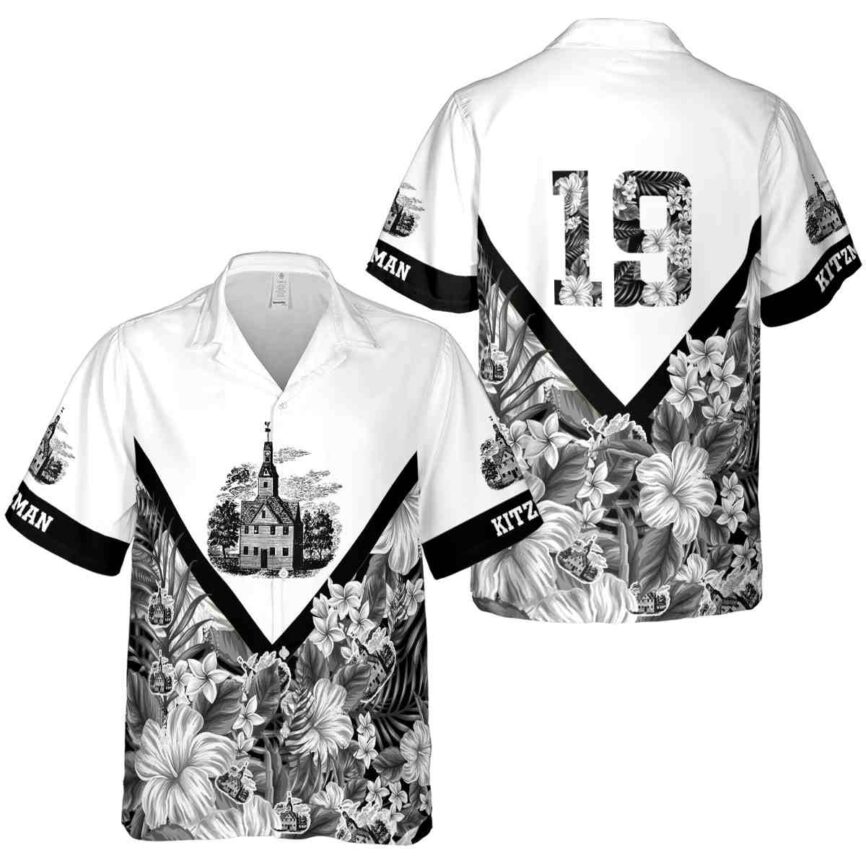 Customized Puritan Bold Floral Number Hawaiian Shirt Premium grade