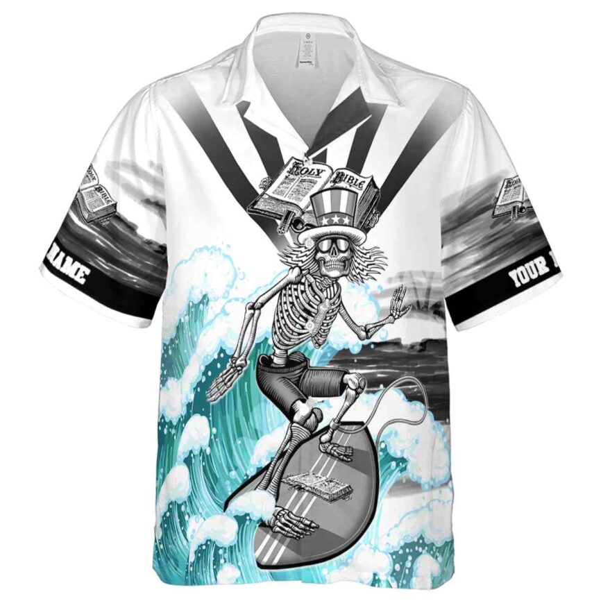 Customized Puritan Grateful Dead Motif Hawaiian Shirt Fashion forward