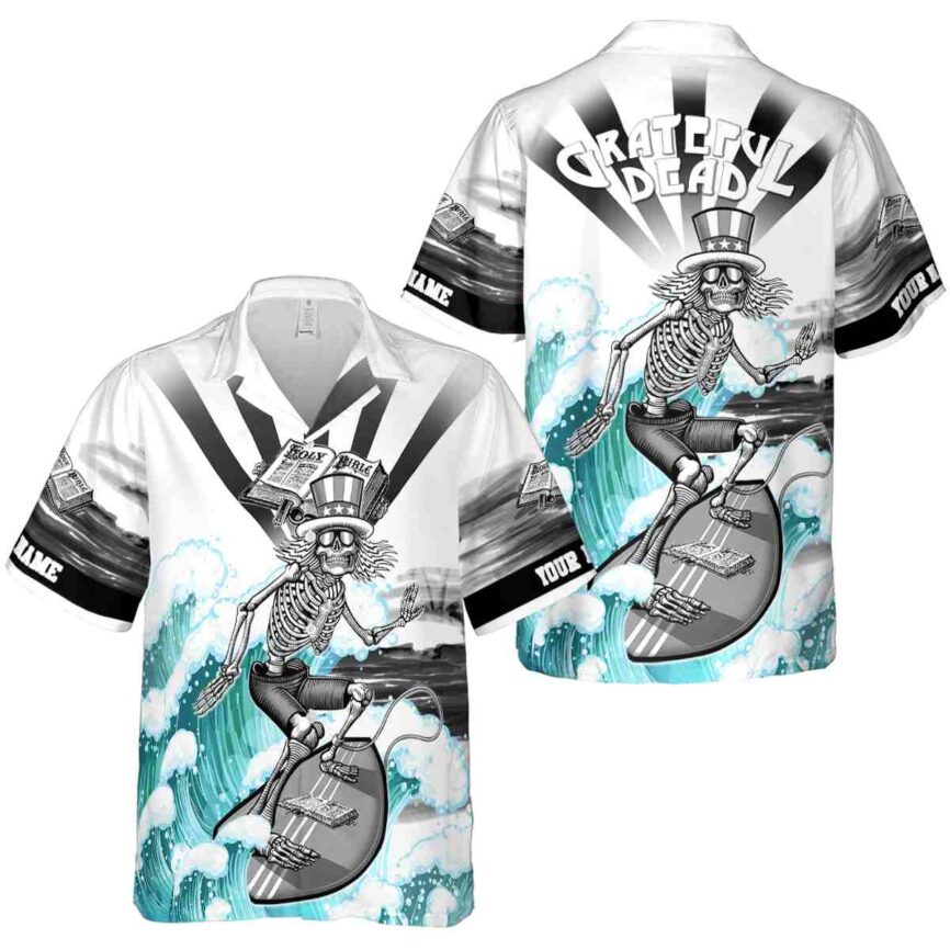 Customized Puritan Grateful Dead Motif Hawaiian Shirt Premium grade