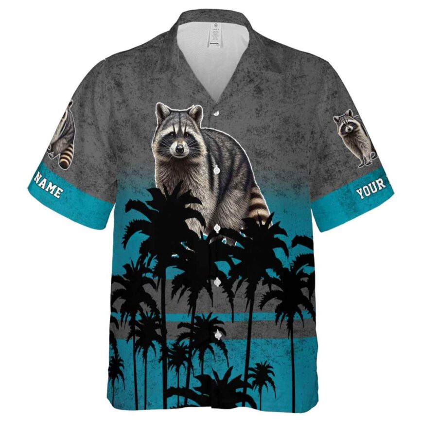Customized Raccoon Sunset Gradient Hawaiian Shirt Fashion forward