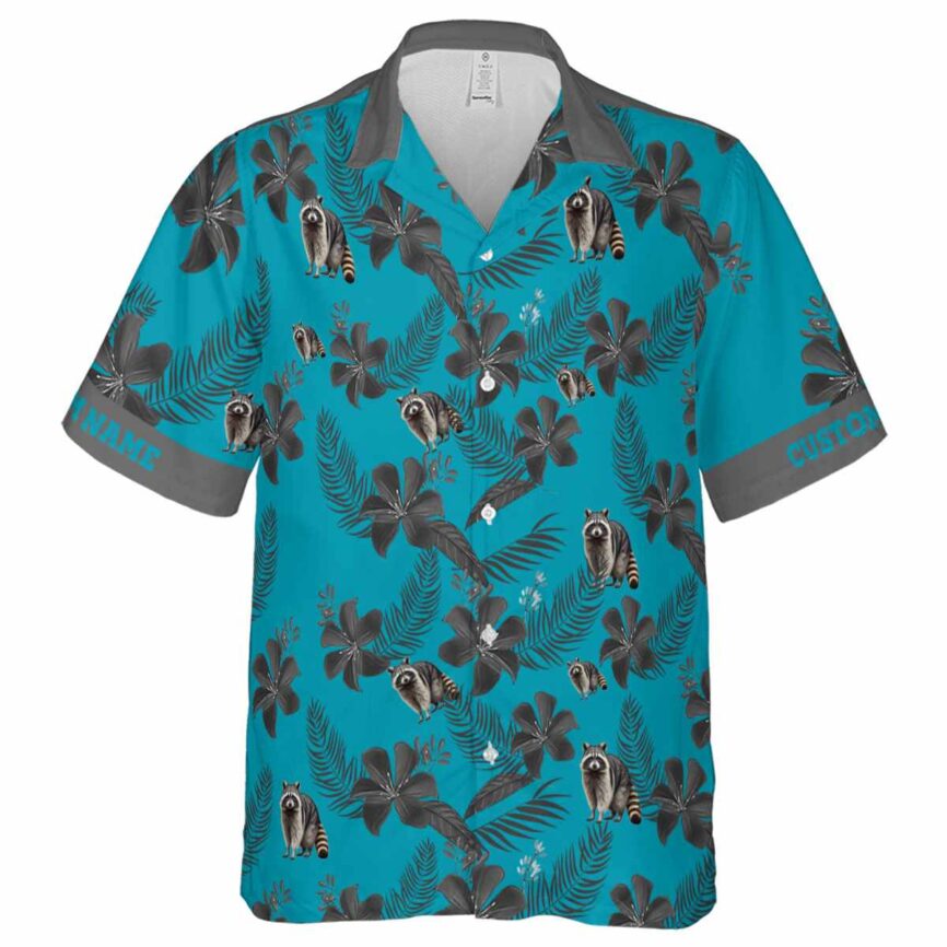 Customized Raccoon Tropical Flower Hawaiian Shirt Fashion forward