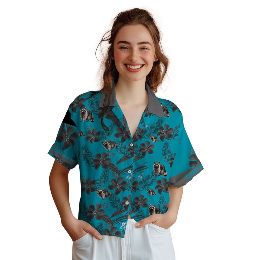 Customized Raccoon Tropical Flower Hawaiian Shirt Top rated